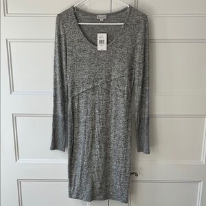 NWT Guess Light Melange Gray Knit Dress
